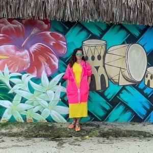 NIKE oversized rain coat